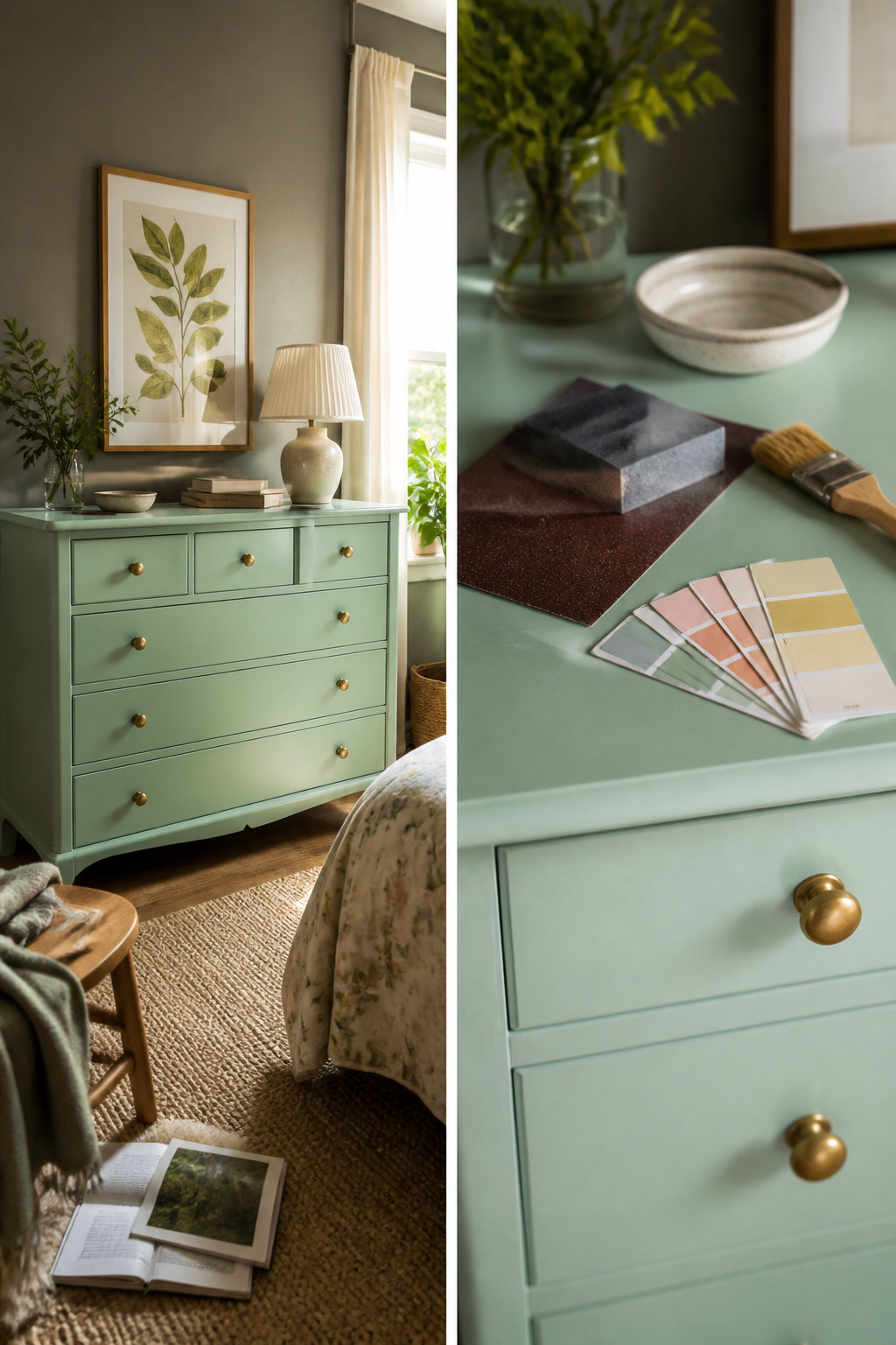 39 DIY Decor Ideas to Refresh Your Home for 2026 13 A painted laminate dresser after upcycling.