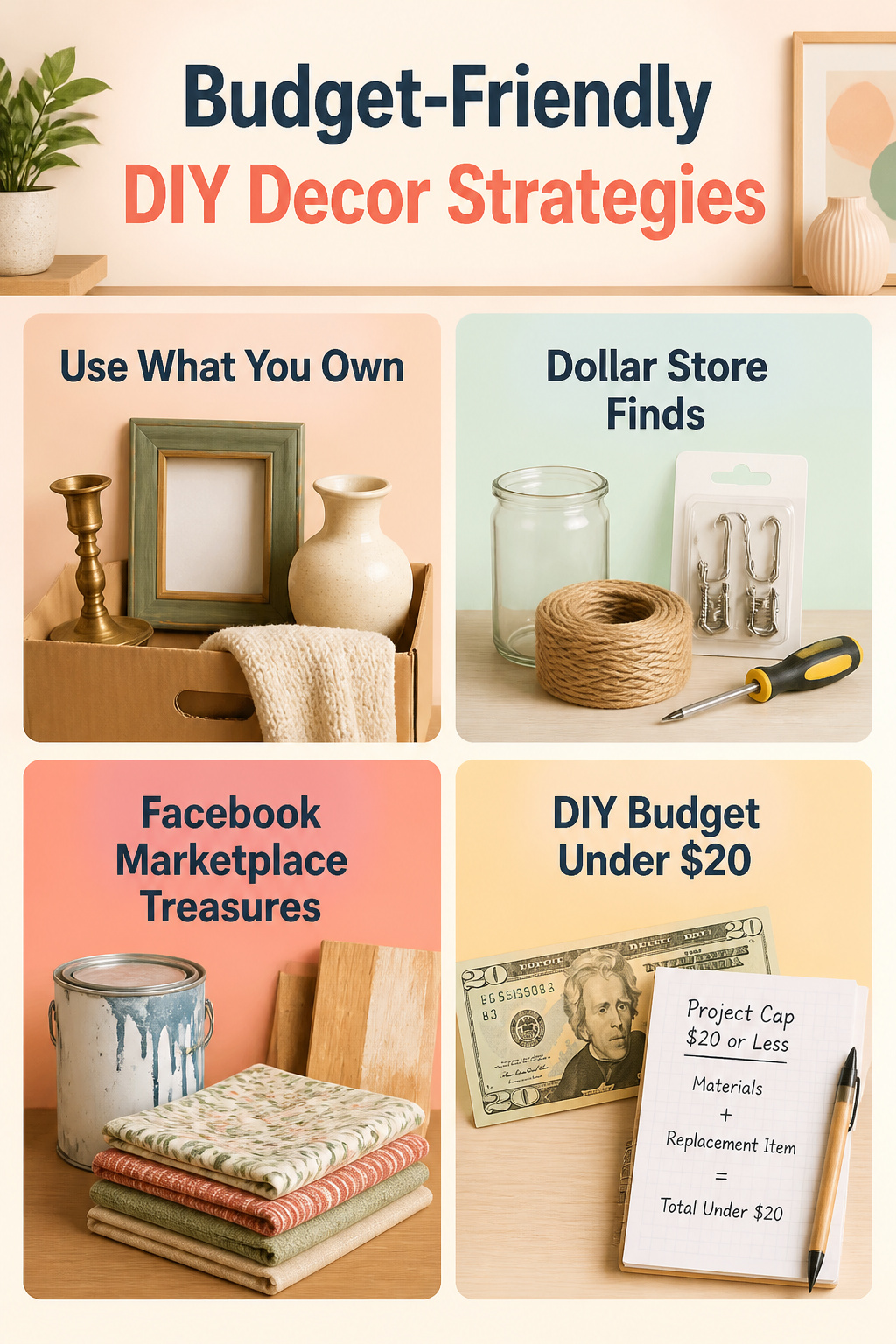 39 DIY Decor Ideas to Refresh Your Home for 2026 40 A collection of budget-friendly DIY decor ideas.