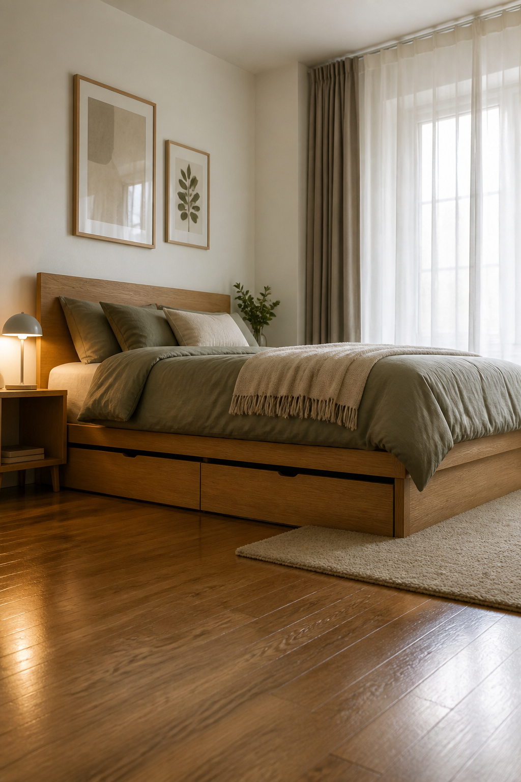 10 IKEA Hacks by Product Line: BILLY to MALM (2026) 10 MALM bed frame raised on a platform for storage beneath.