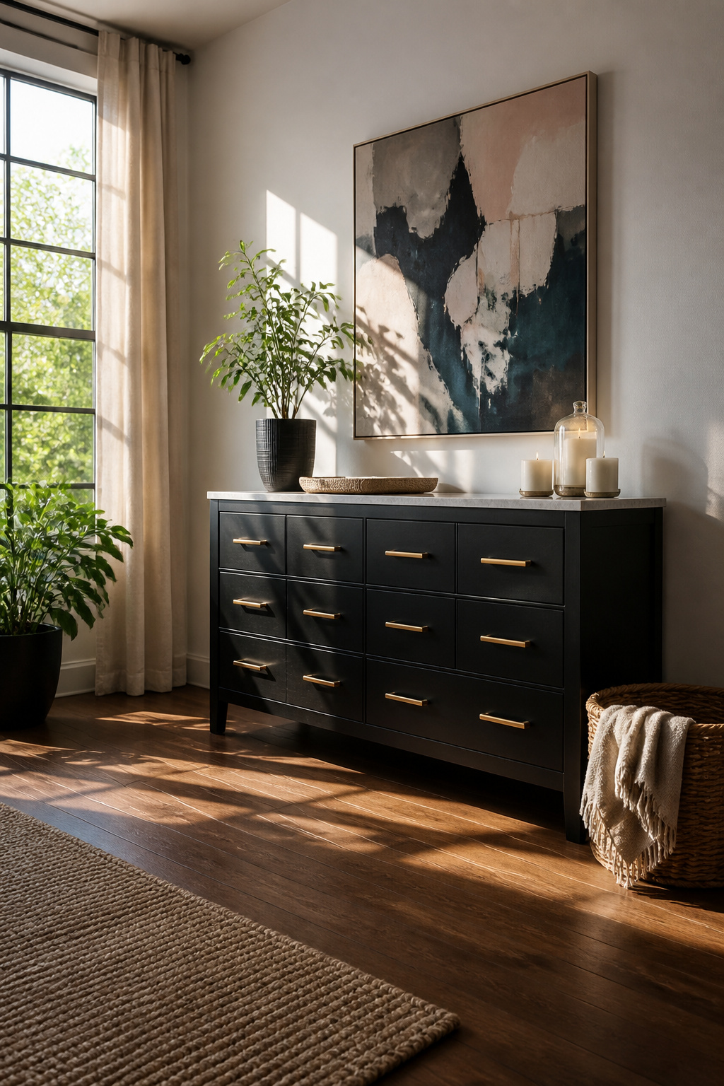 10 IKEA Hacks by Product Line: BILLY to MALM (2026) 4 HEMNES dresser with brass hardware and decorative top.