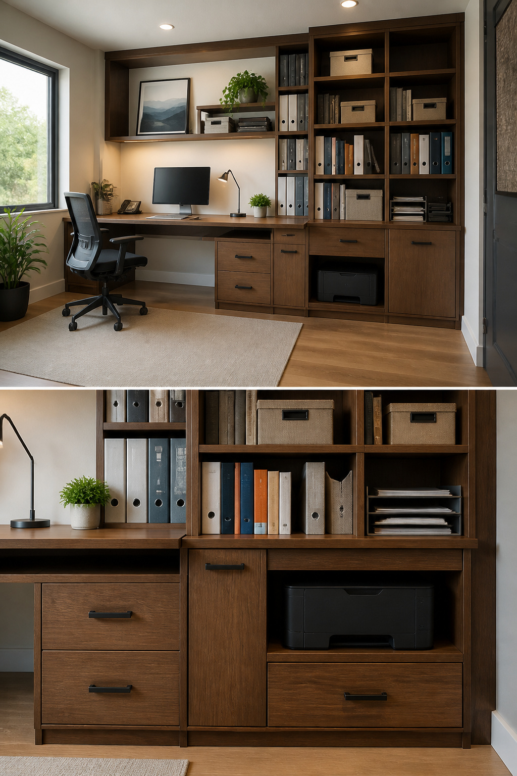 A shallow cabinet built between two wall studs for storage.
