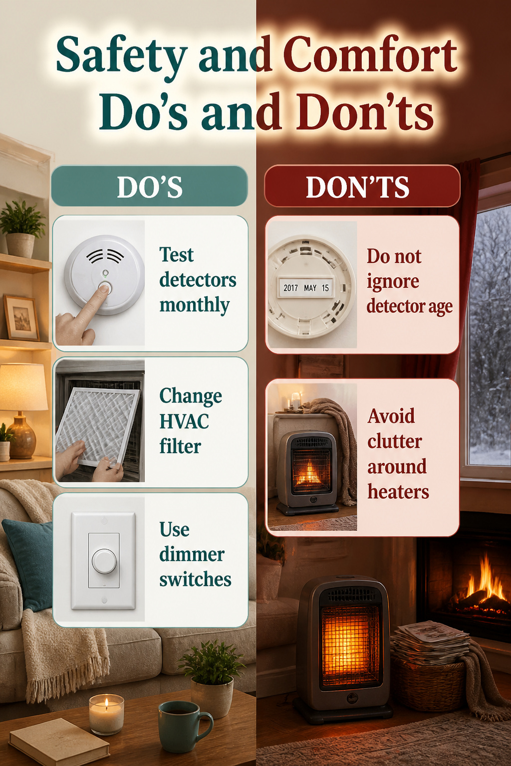 A guide on safety and comfort systems for winter home maintenance.