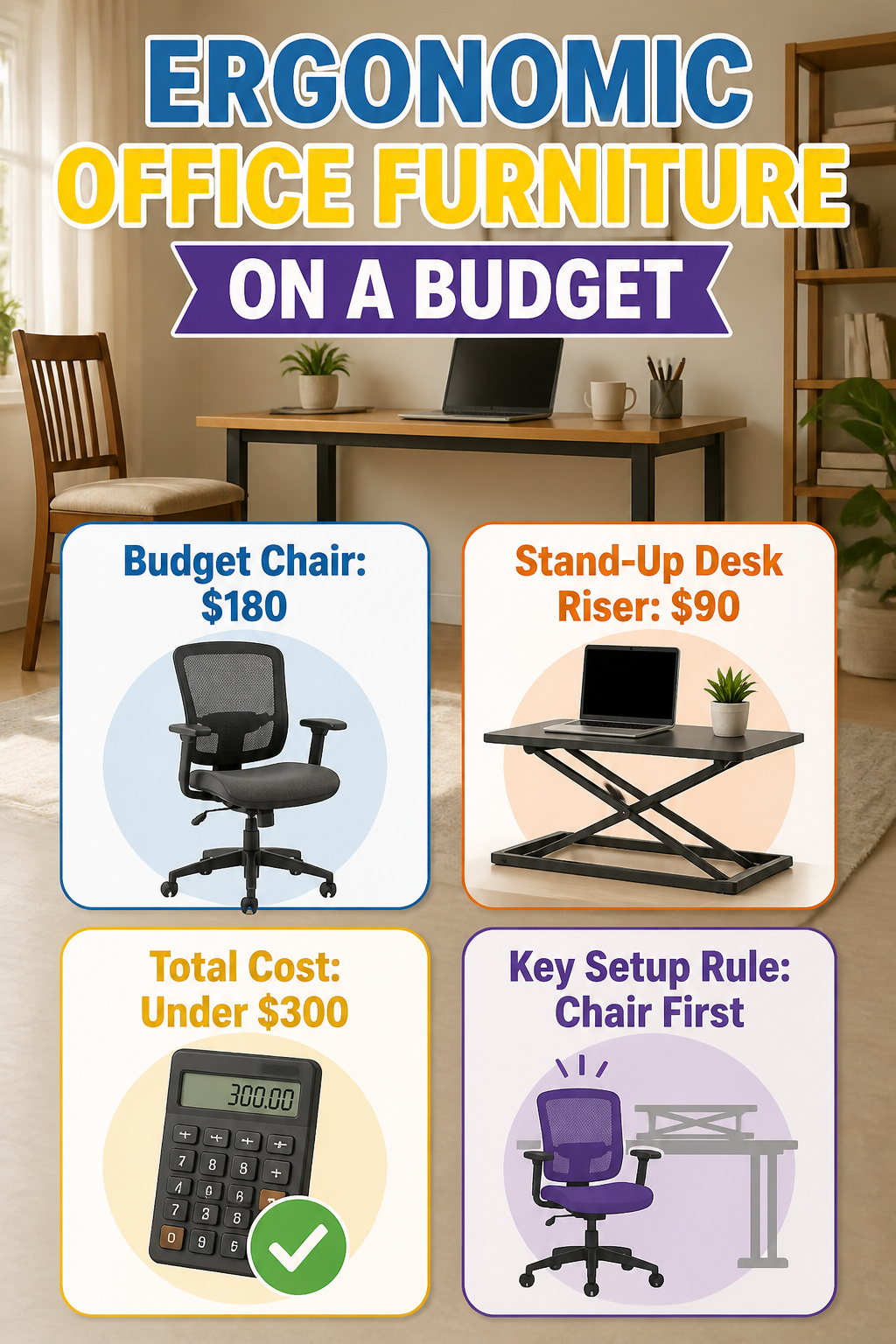 Workspace Designs: 8 Methods for Practical Office Planning in 2026 9 An ergonomic chair and adjustable desk setup for home office use.