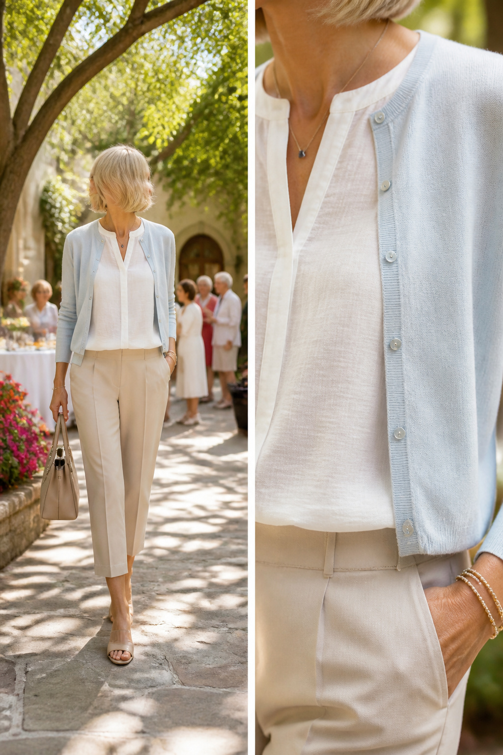 An informational image about dressing for different seasons in church.