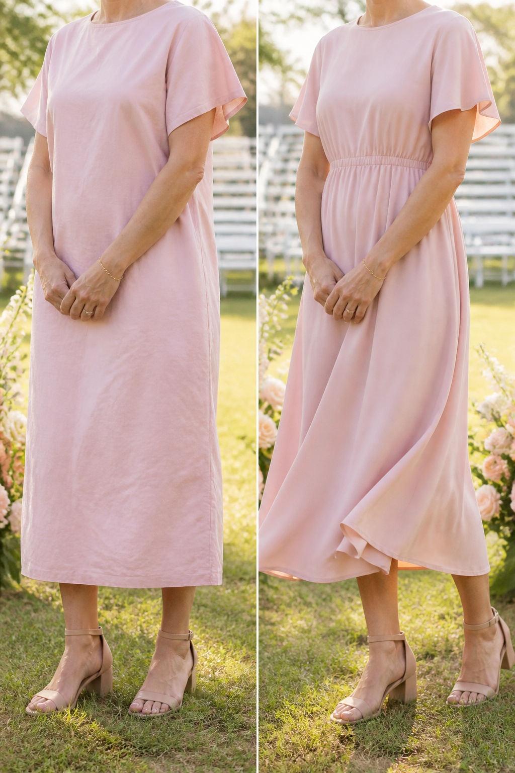 An infographic discussing why dresses are preferred for graduation photos.
