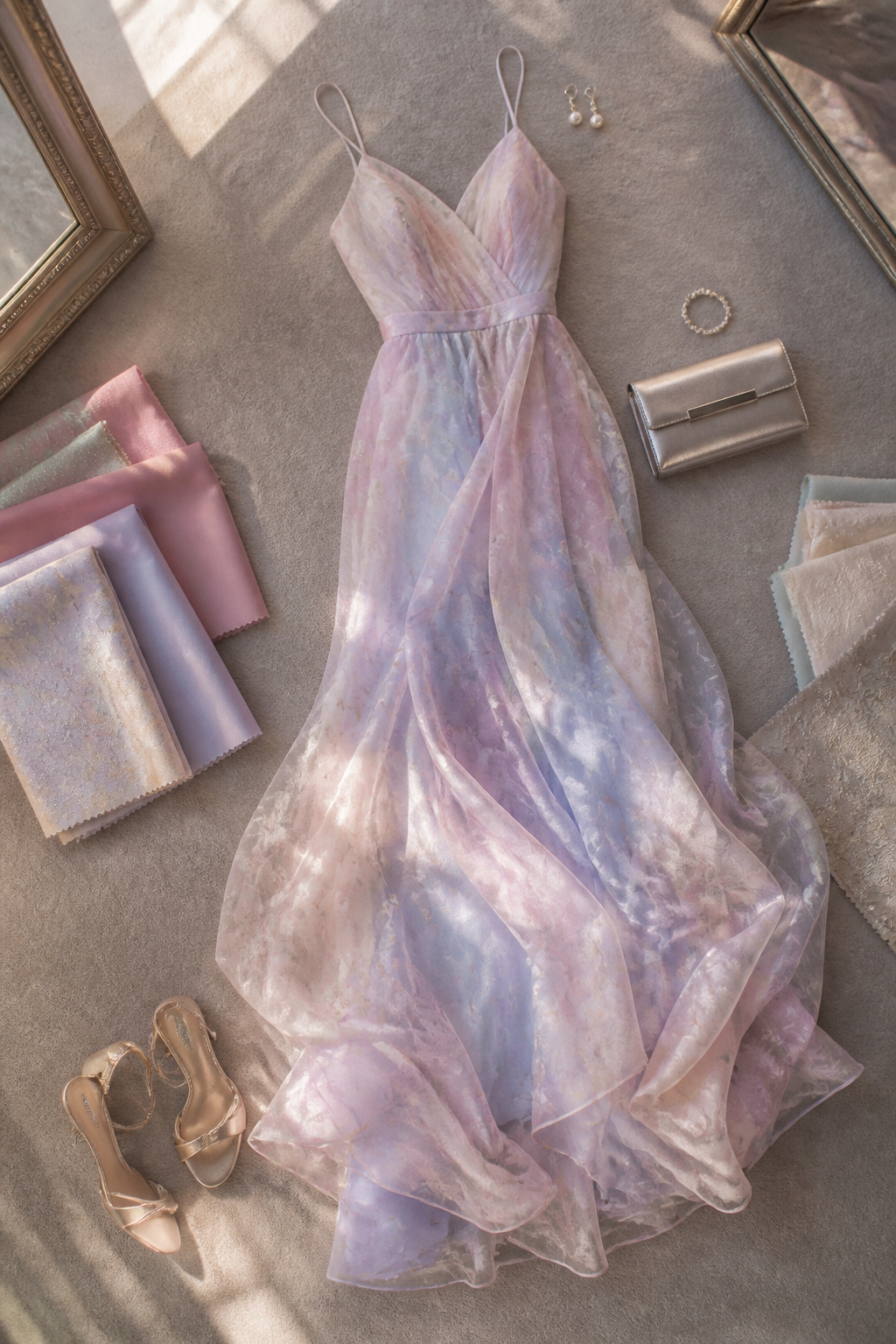 An information image with tips for styling spring formal dresses.