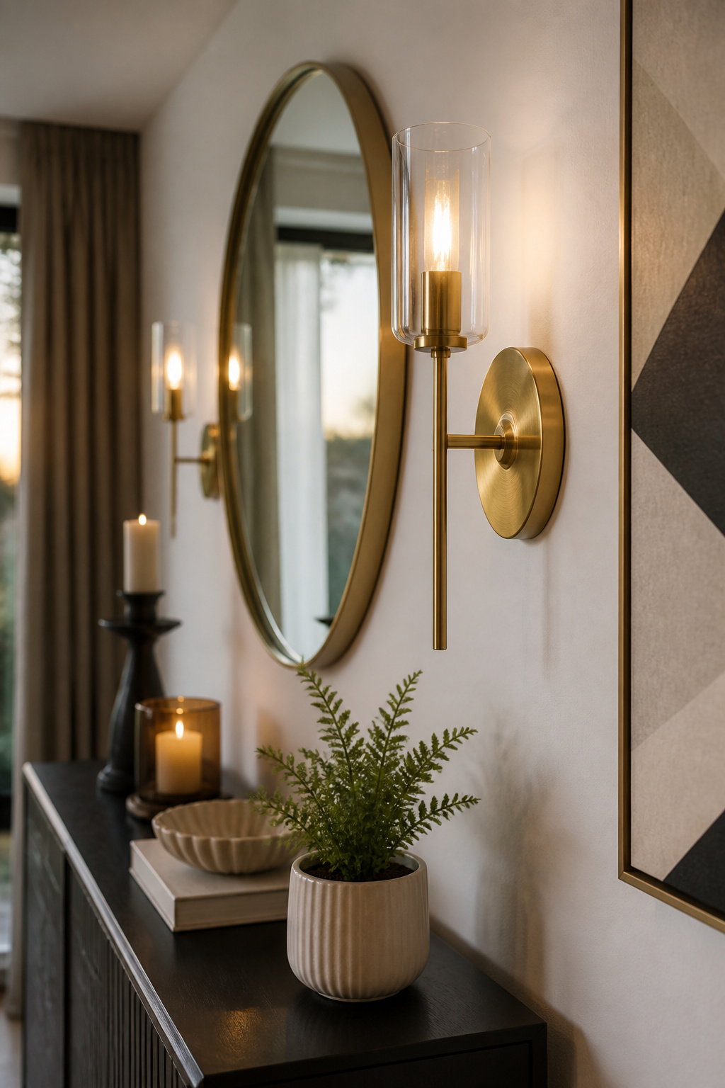 How to Add Wall Sconces: A 7-Step Installation Guide for 2026 6 A wall sconce being secured to its mounting bracket.