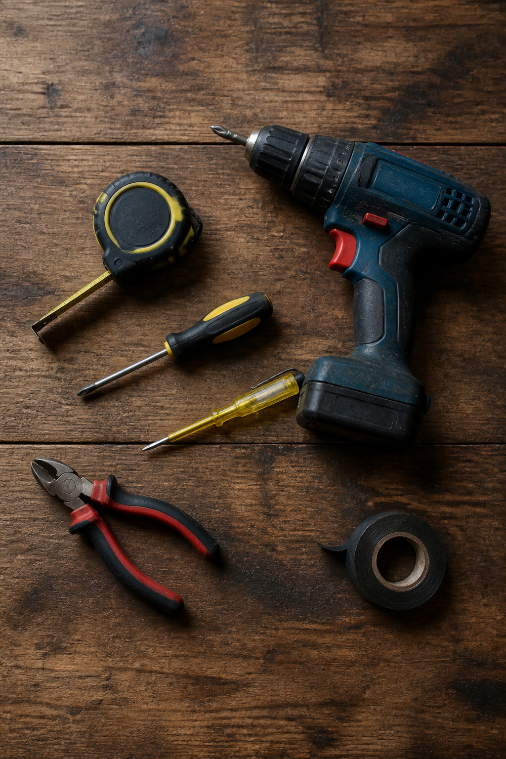 How to Add Wall Sconces: A 7-Step Installation Guide for 2026 8 Tools including a drill, screwdriver, and voltage tester on a workbench.