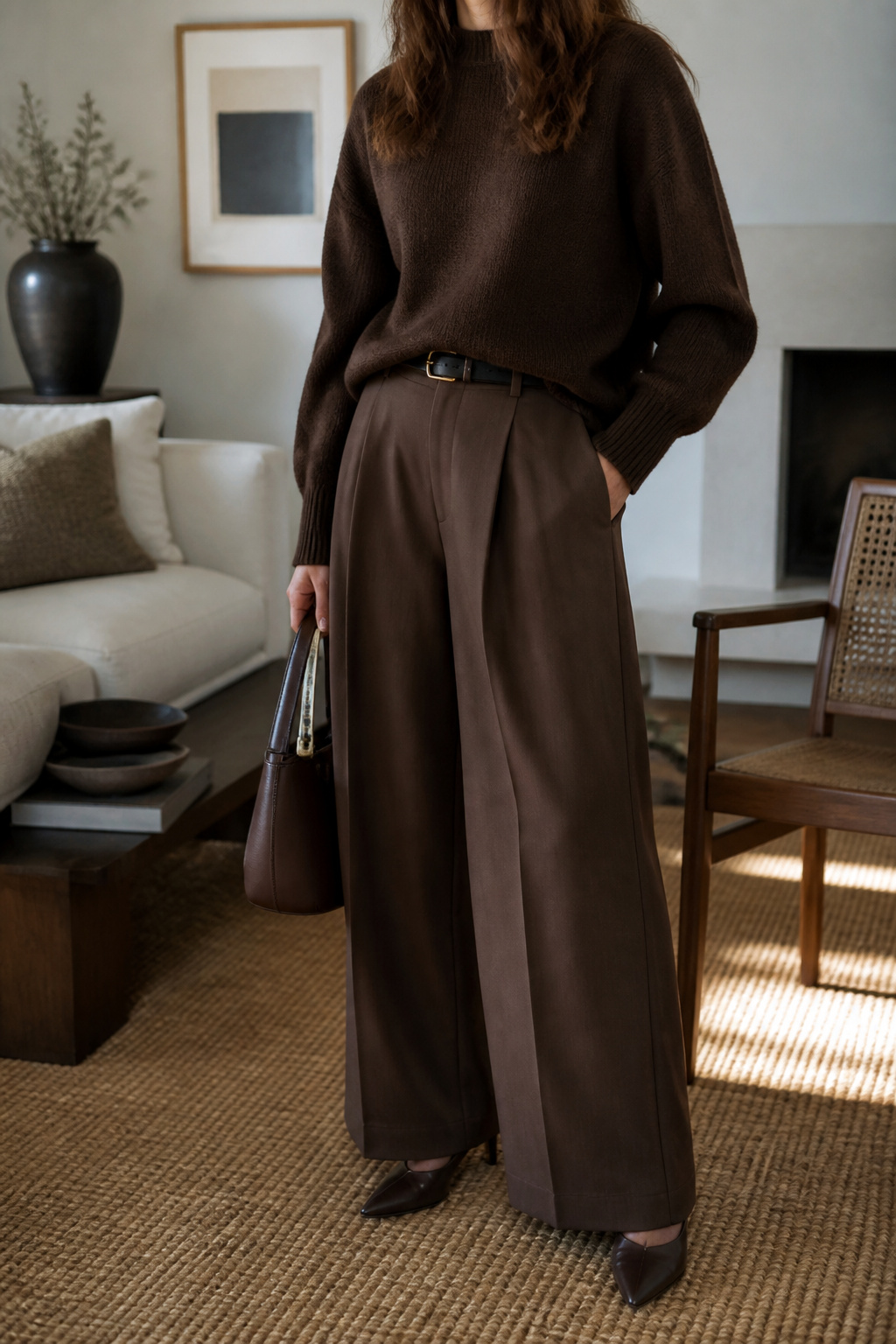 Leather blazer displayed in a well-lit setting.