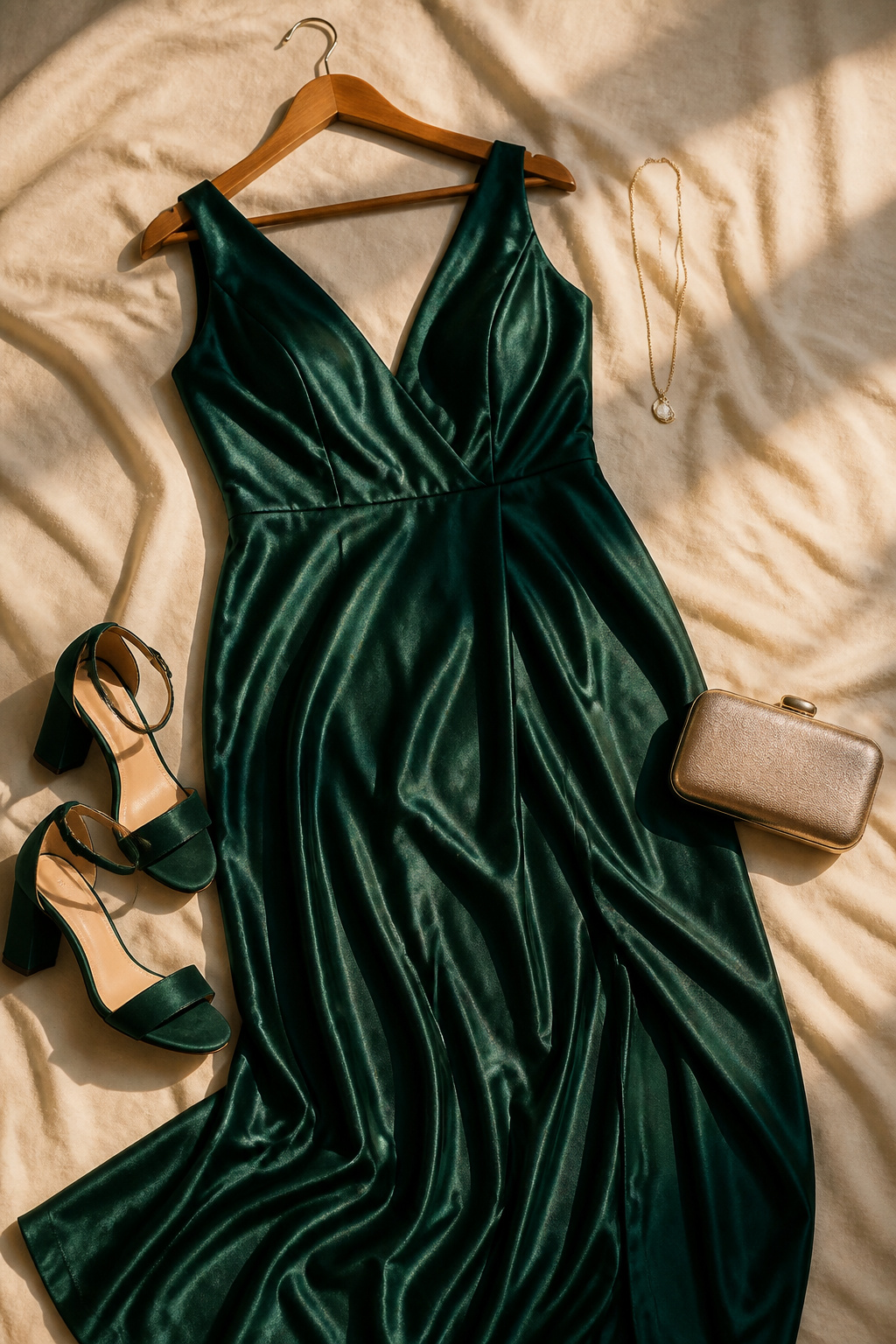 An image displaying various accessories for plus size formal dresses.
