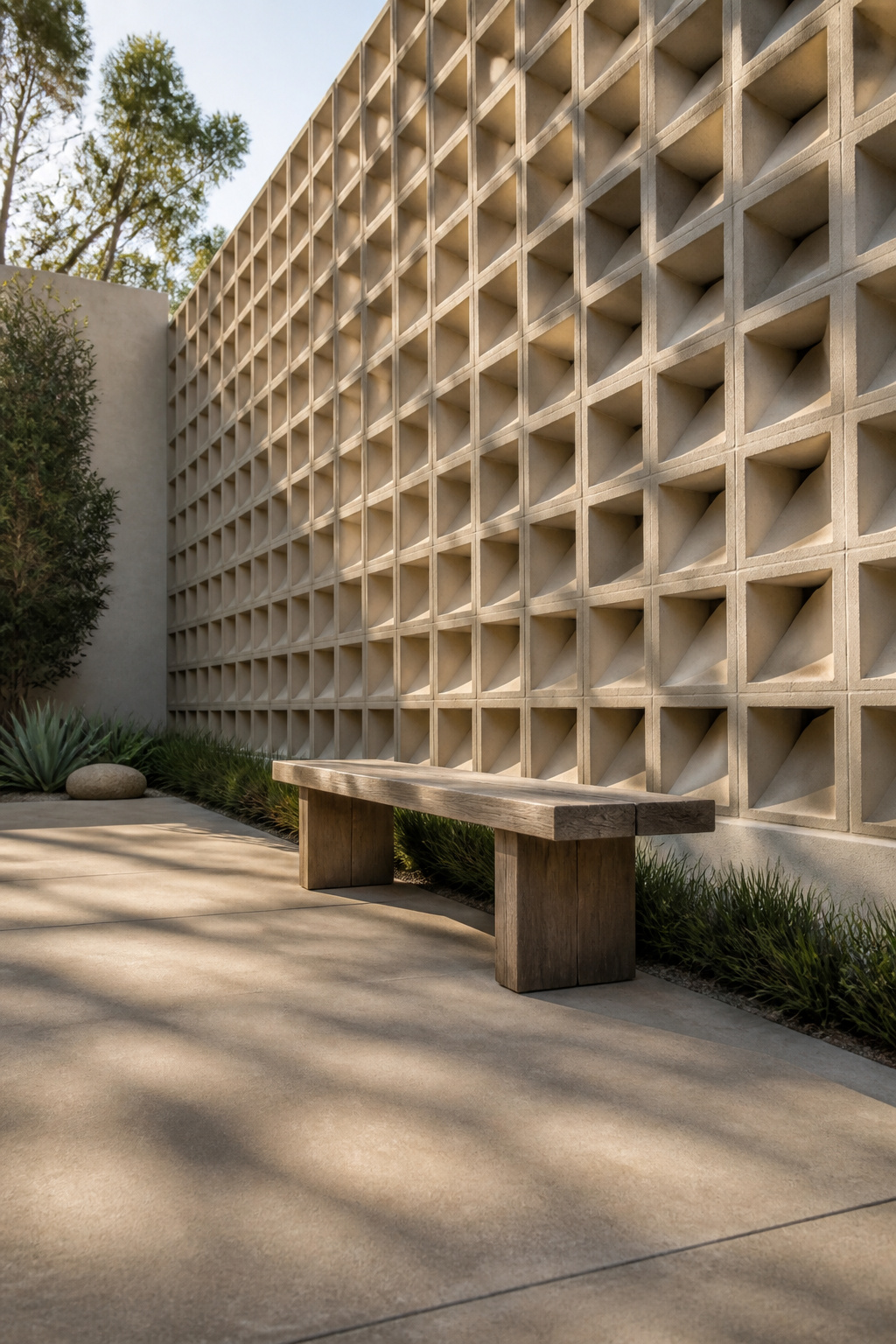 Architectural blocks showcasing a recognizable design pattern.