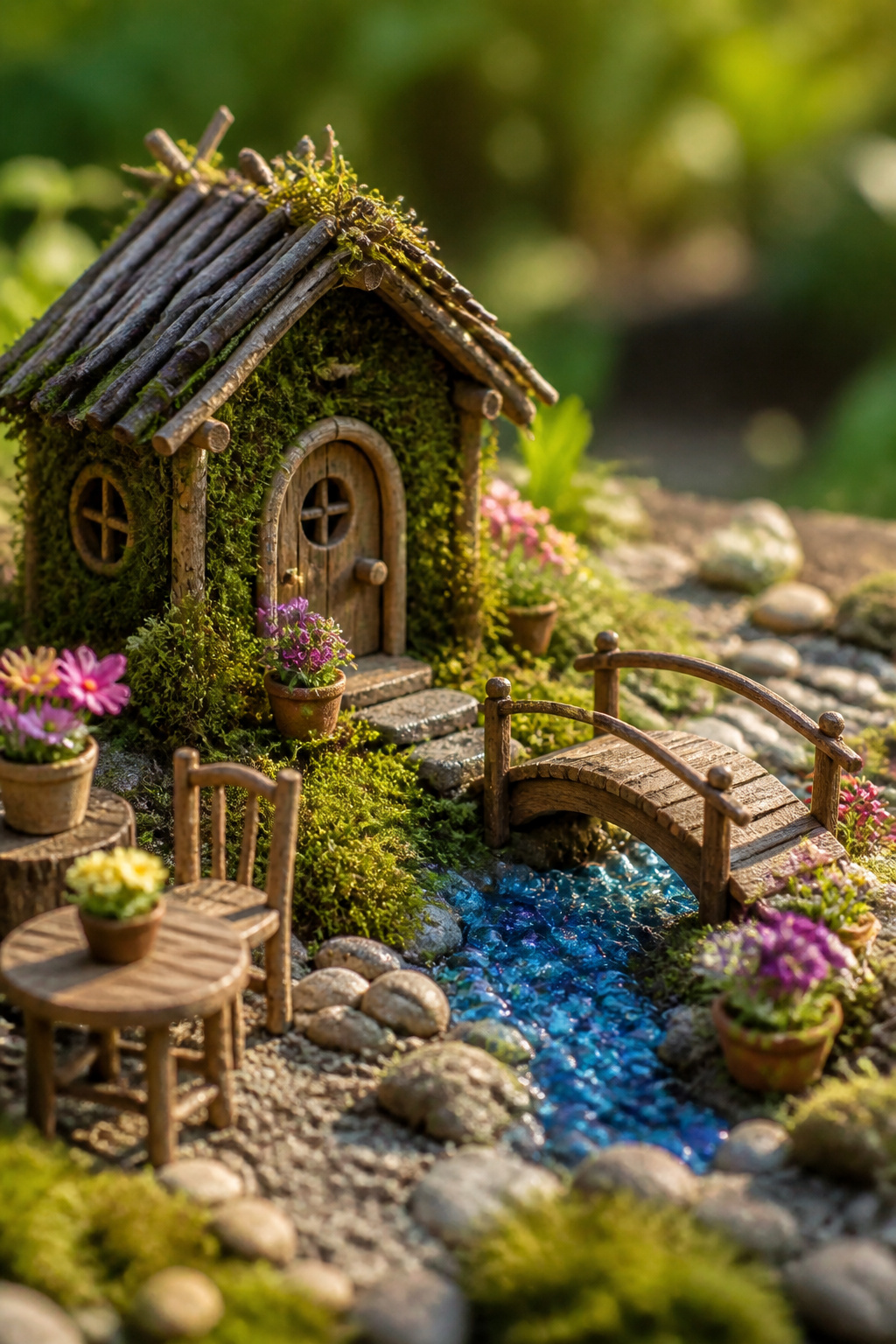 10 Fairy Garden Ideas to Build in 2026 13 A display of fairy garden miniatures showing different scales and proportions.