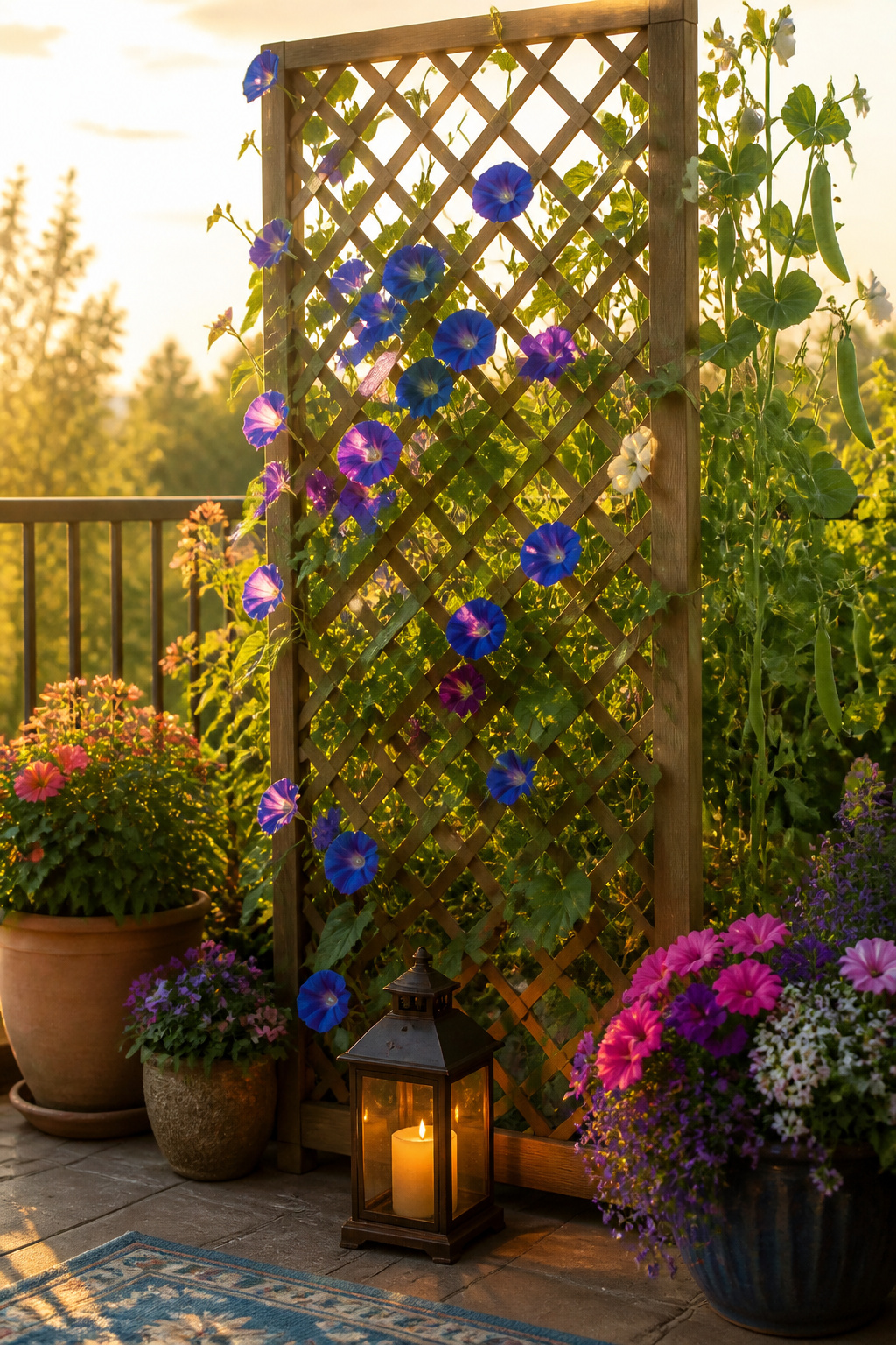 26 Landscaping Ideas for Your Yard, Garden and Patio in 2026 13 Trellis panels with climbing plants growing upward.