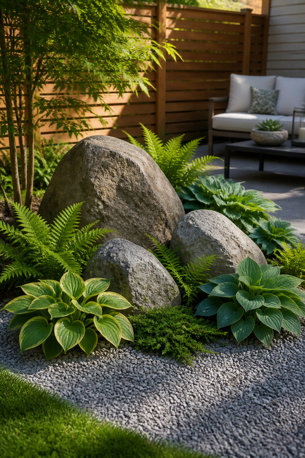 32 Rock Garden Ideas: Designs, Plants & Layouts for 2026 6 A simple rock garden design with three sizes of stones.