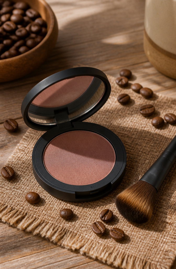 Brown Blush Makeup: 20 Best Picks for 2026 7 bareMinerals GEN NUDE Glow Blusher in But First, Coffee compact open.
