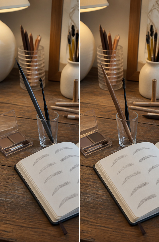 Cute Korean Makeup: A Beginner's Guide to Products and Looks 4 Peripera Speedy Skinny Brow pencil displayed on a surface.