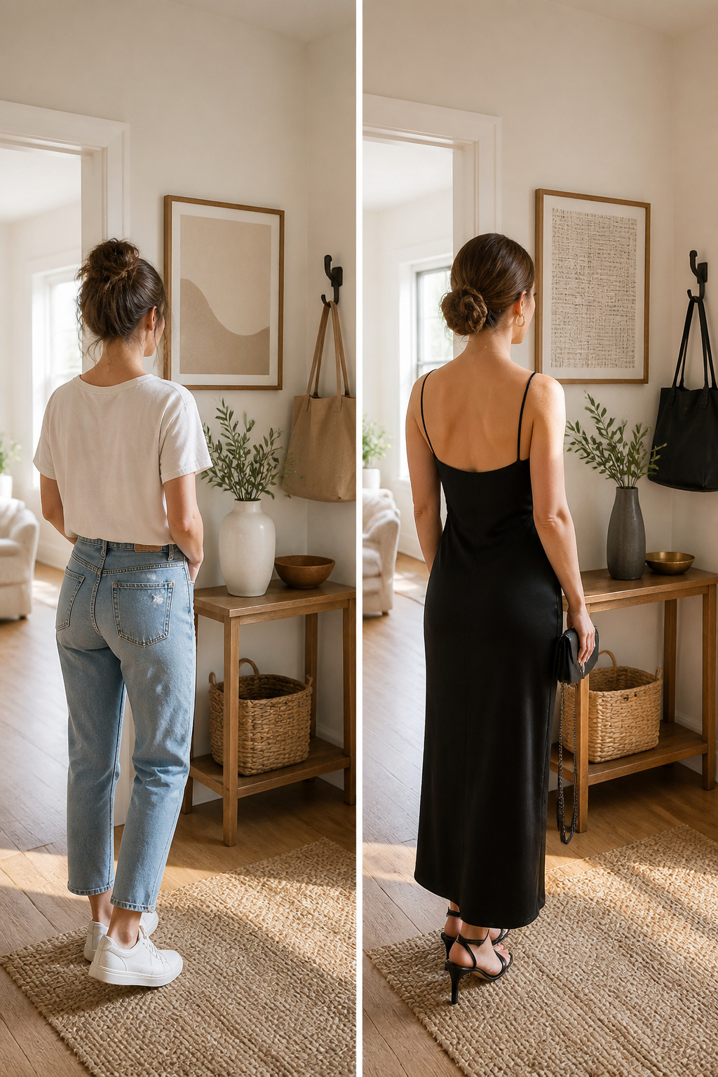 A visual representation of versatile bun hairstyles.