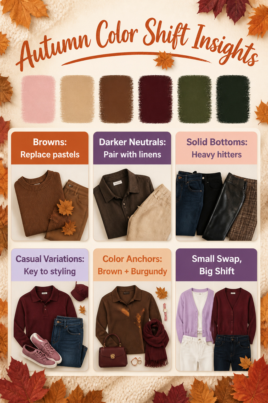 Information on autumn color shifts.