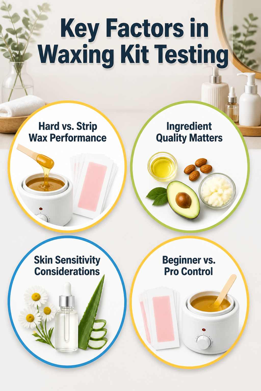 Information image titled 'Key Factors in Waxing Kit Testing'.