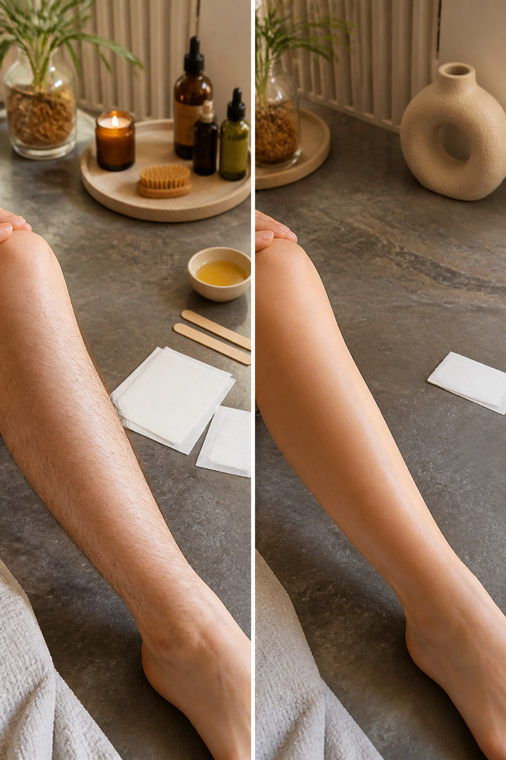 GiGi Hair Removal Wax Strips for Body on a surface.