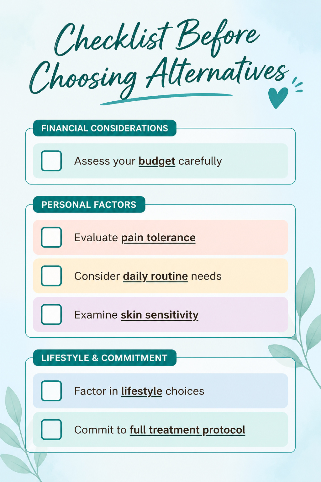 A checklist for selecting the best Botox alternative.