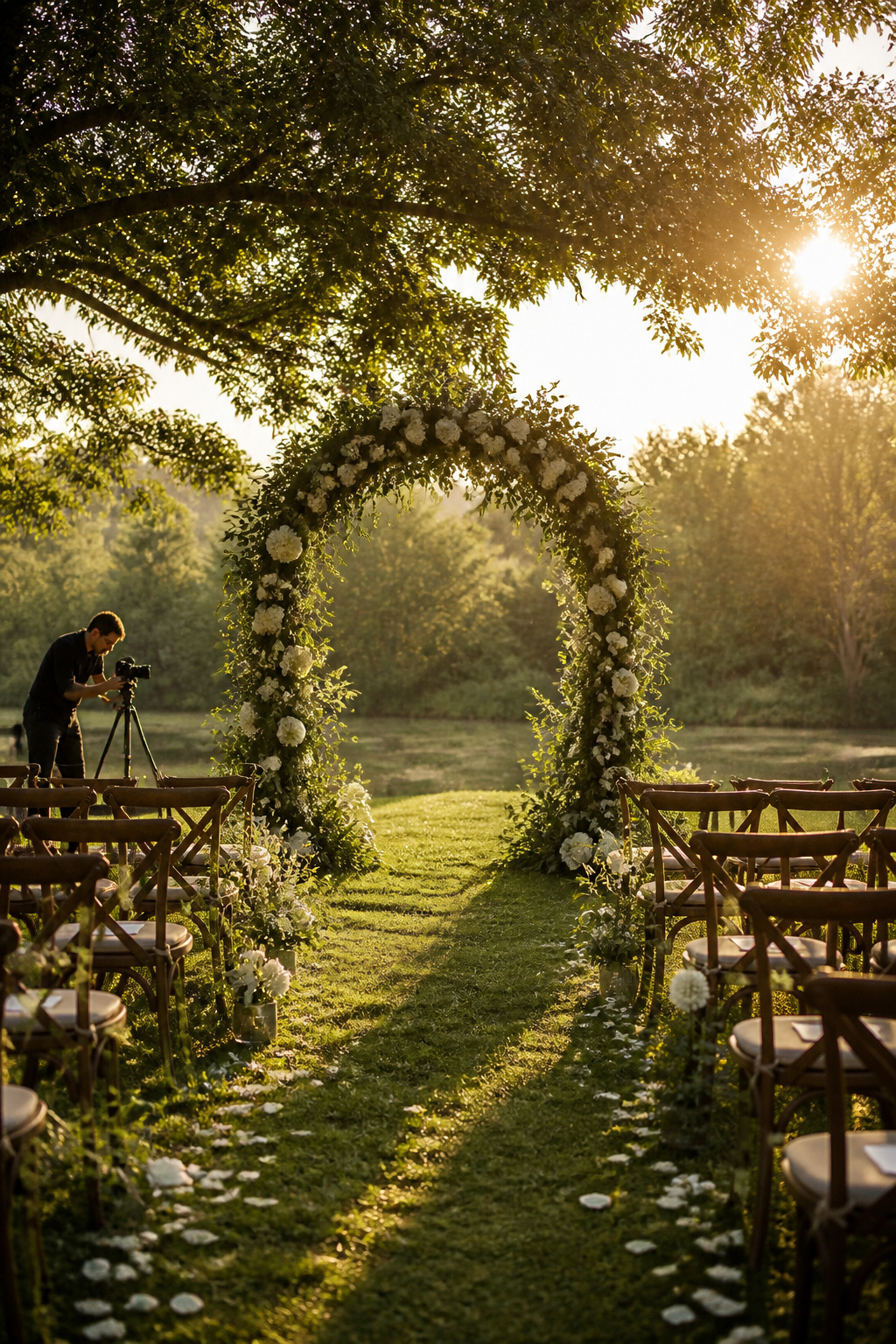 How to Plan a Budget Wedding in 2026: 10 Steps That Actually Work 8 A beautifully decorated ceremony space ready for the wedding.