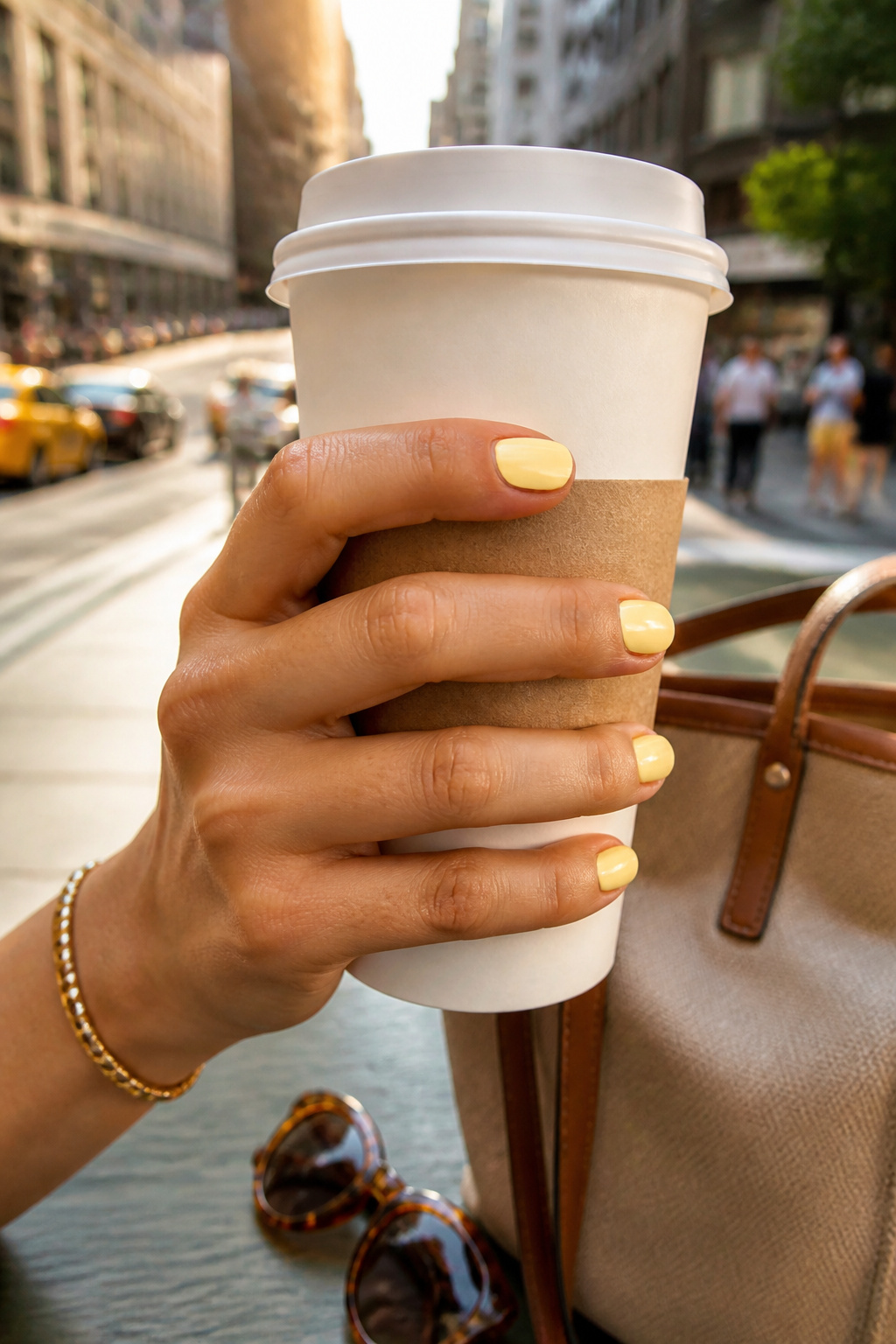 10 Butter Yellow Nail Polishes to Try in 2026 10 A bottle of Sally Hansen Insta-Dri in Does Not Comcute, a quick-dry yellow polish.