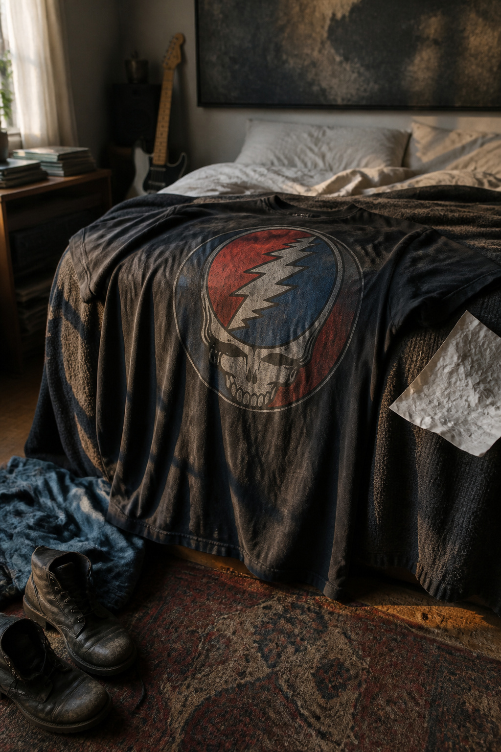 Graphic Tees: 6 Styles Worth Wearing in 2026 2 A band tee with tour date and venue details, softened from multiple washes.