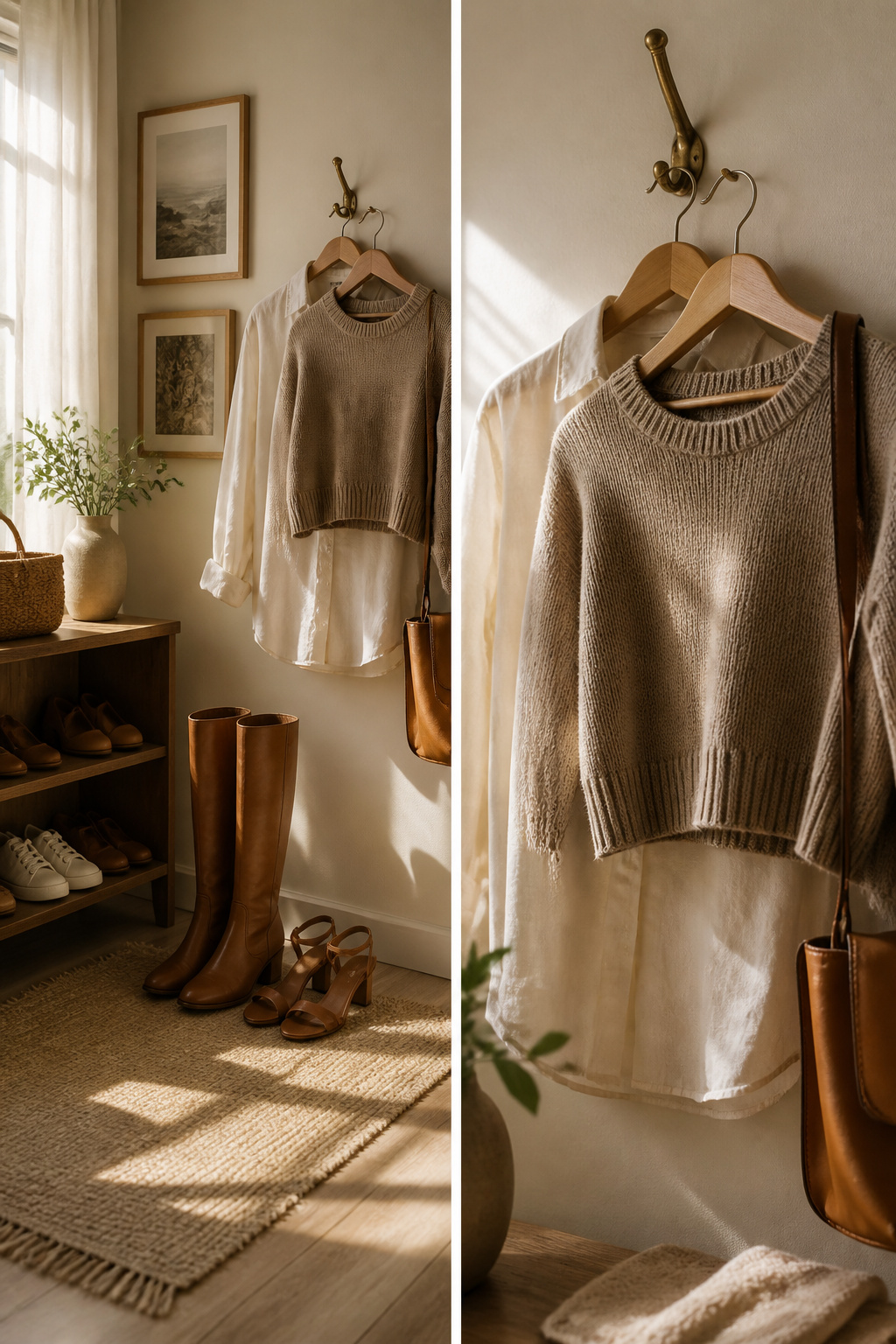 A visual representation of clothing items for different seasons.