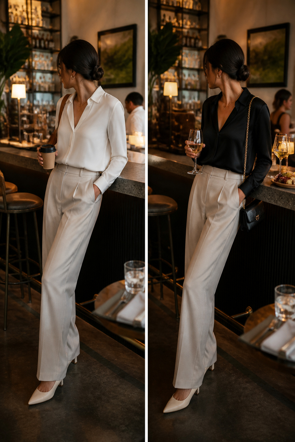 An image illustrating different outfit styles for various occasions.