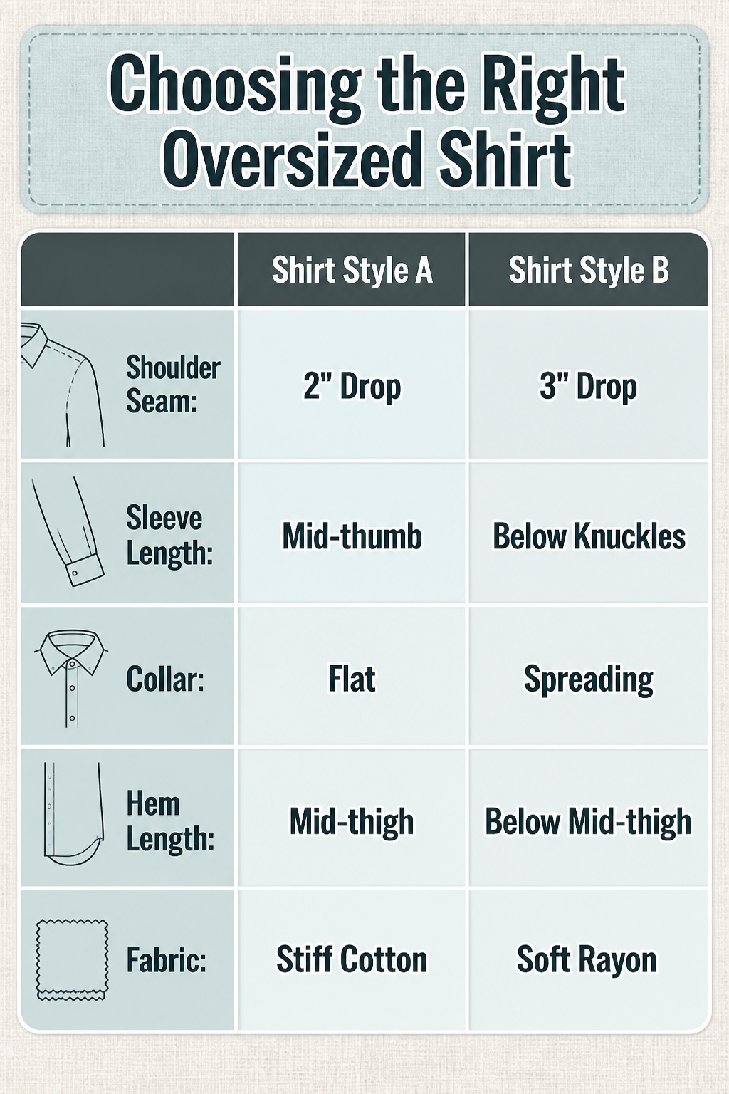 How to Style Oversized Shirt: 15 Wearable Outfit Ideas for 2026 16 Image displaying details on choosing an oversized shirt.