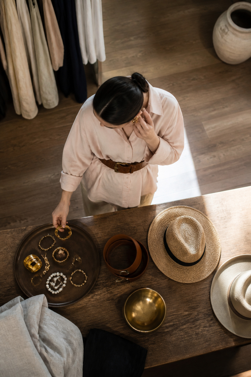 How to Style Oversized Shirt: 15 Wearable Outfit Ideas for 2026 18 Image showing accessories that complement an oversized shirt.