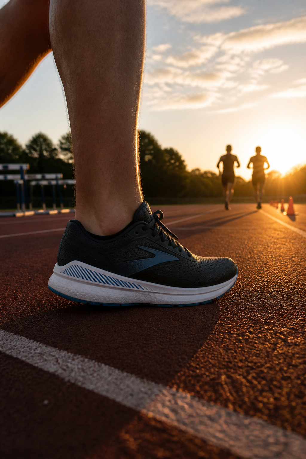 Running Shoes: Our Favorite Options for Every Runner in 2026 6 Brooks Adrenaline GTS 25 positioned on a track field.