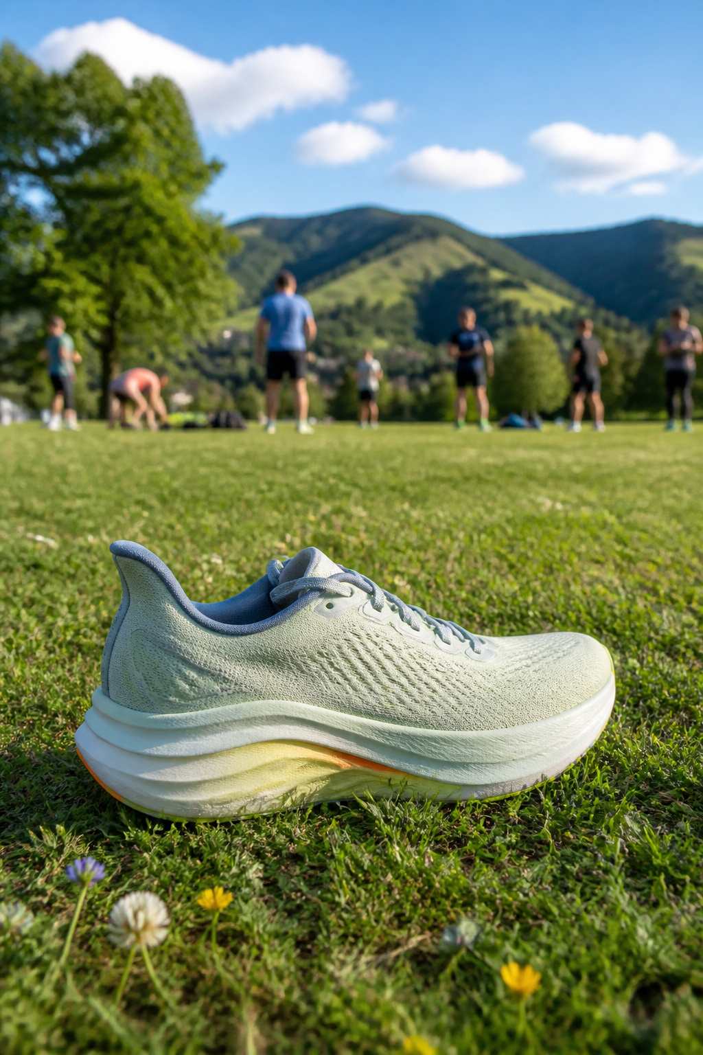 Running Shoes: Our Favorite Options for Every Runner in 2026 8 Hoka Clifton Pro positioned on grass in a park setting.