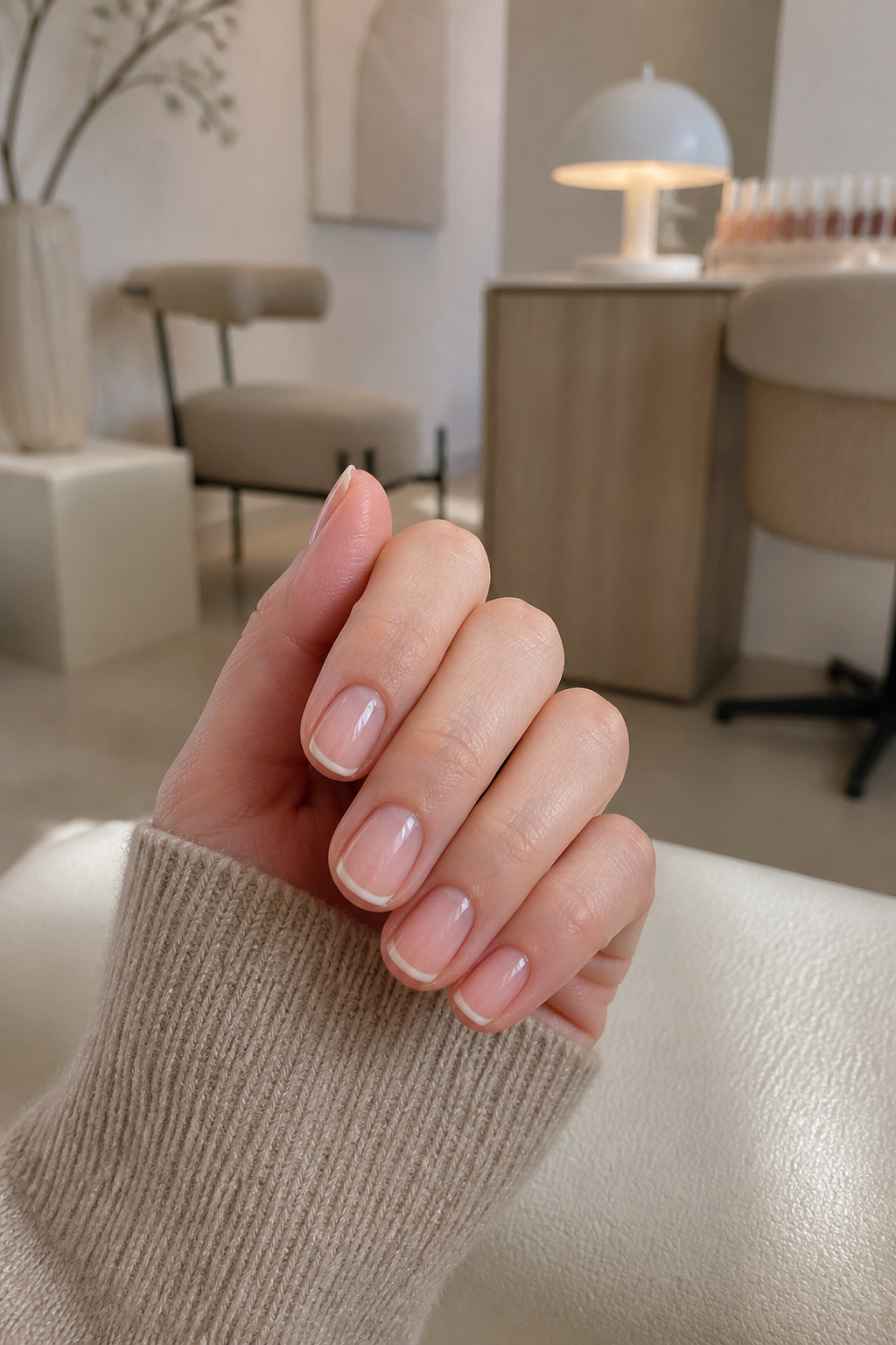 25 Short Nail Ideas for 2026: Designs You Can Actually Try 23 Short nails featuring invisible French tips on a translucent base.