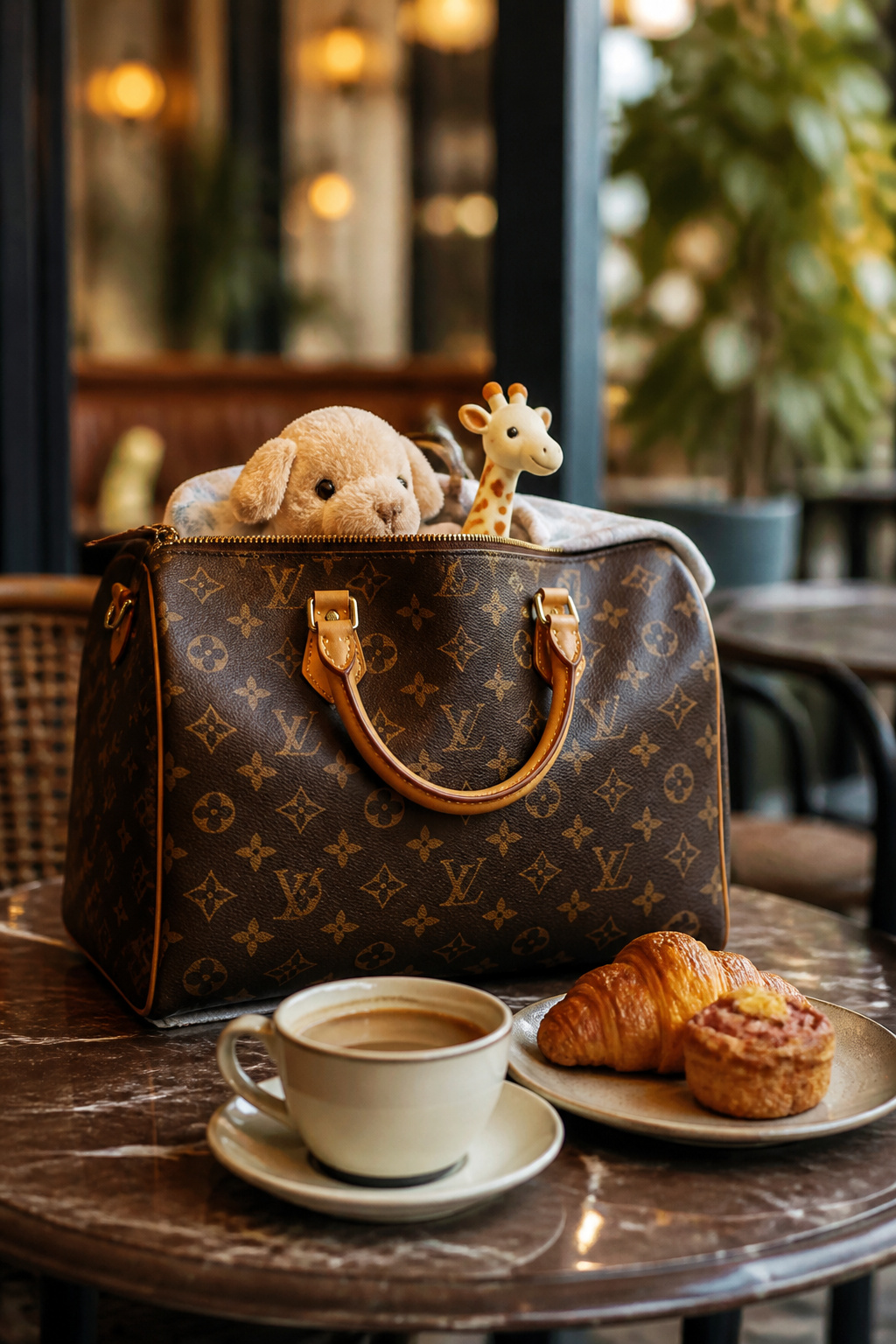 The Best Stylish Diaper Bags: 15 Fashion-Forward Finds 13 Vintage Louis Vuitton Monogram Speedy bag with a zip closure.