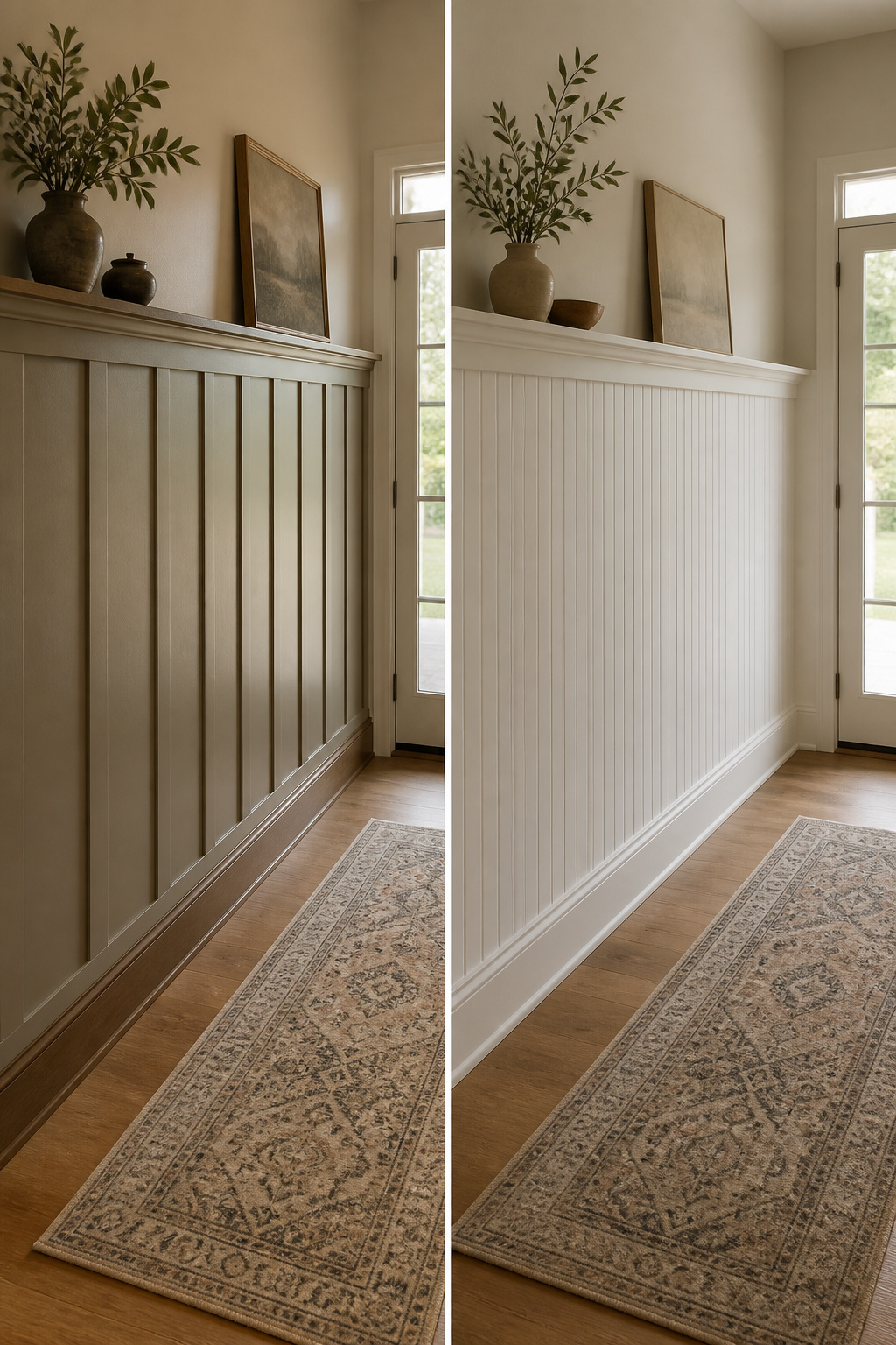 Board and Batten Entryway: 7 Steps to a Finished Wall 8 A visual comparison of various board and batten design styles.