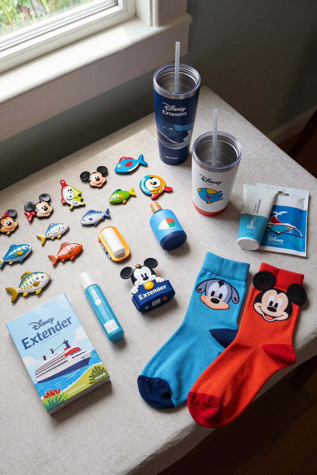 A collection of practical gifts suitable for a Fish Extender exchange.