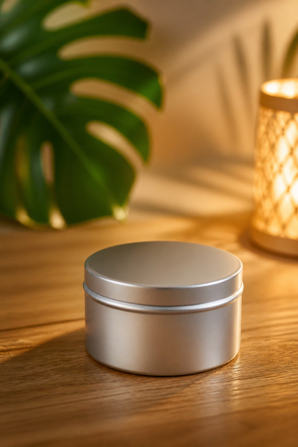 Travel tin candles in a gift bag for cruise stateroom use.