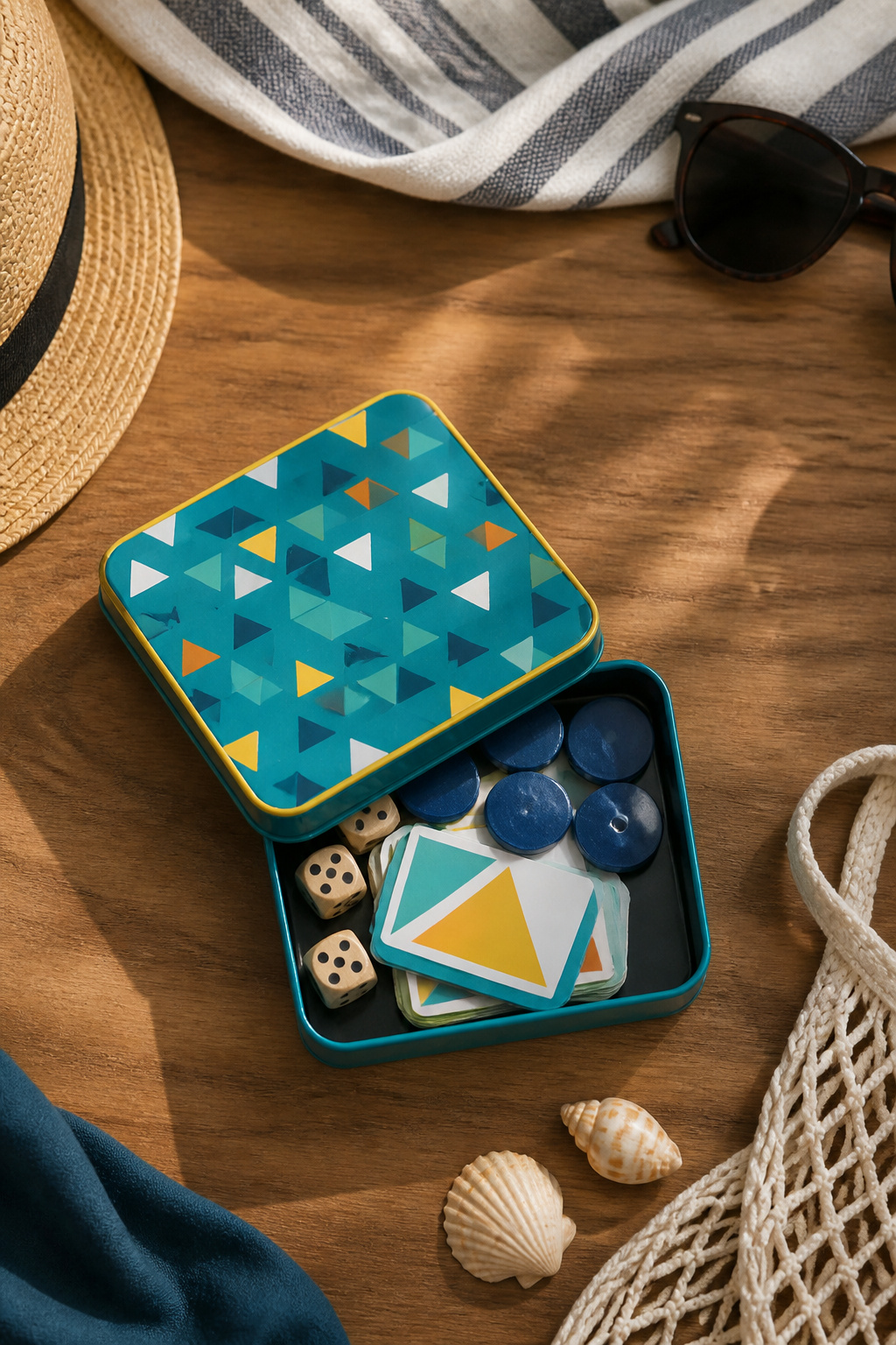 A small travel game set ready for family fun on the cruise.