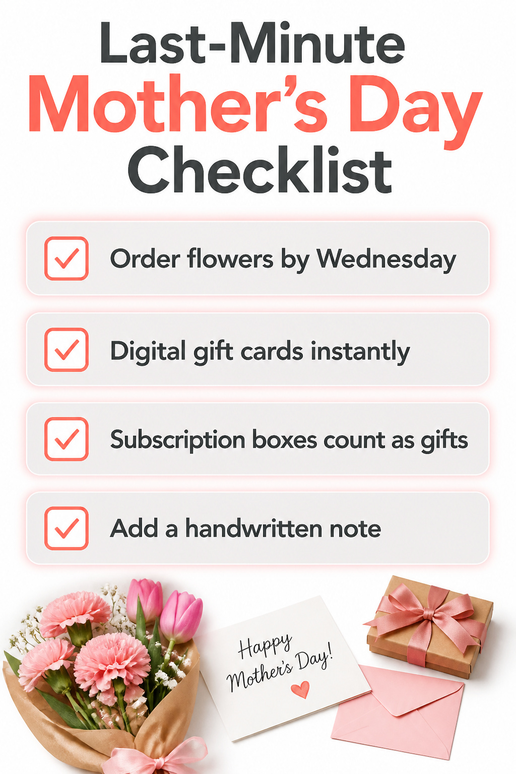 11 Mother's Day Gift Ideas for 2026 14 A checklist of last-minute Mother's Day gift options.