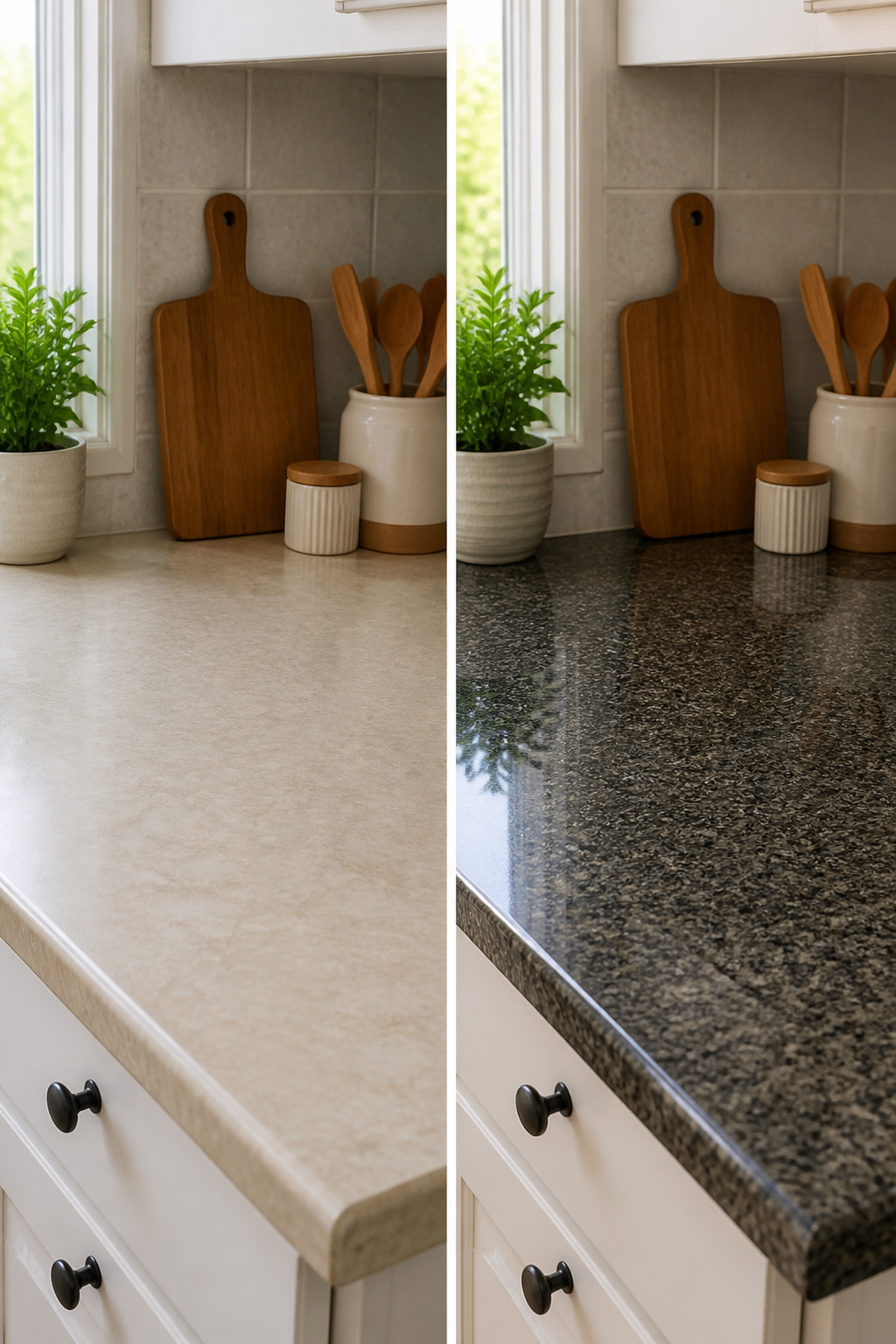 10 Budget Kitchen Makeover Ideas for 2026 6 Laminate countertops with a granite-look finish.