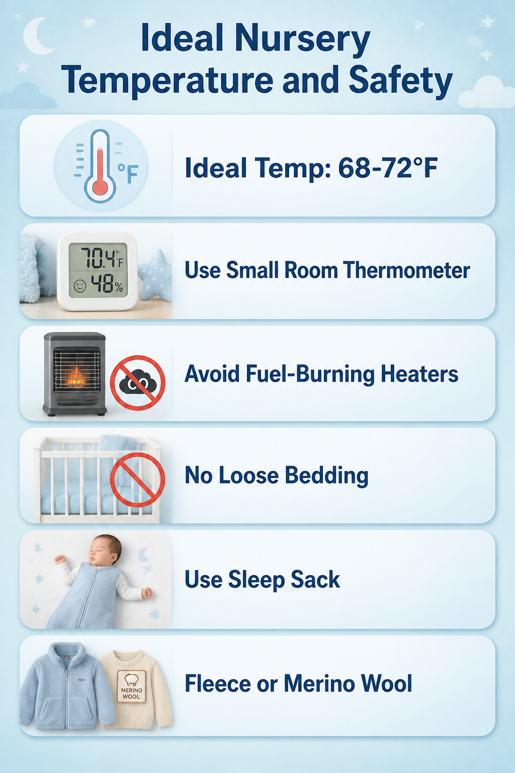 Newborn Essentials for Winter: What to Buy for Cold Weather 17 Room thermometer displaying ideal nursery temperature.