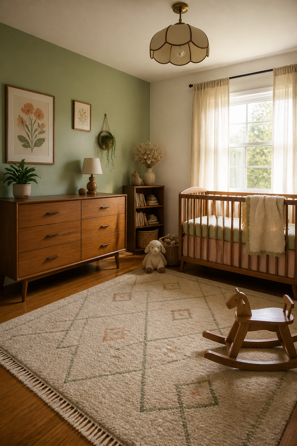 20 Nursery Theme Ideas for Every Style and Budget in 2026 12 A nursery filled with vintage decor and soft natural light.