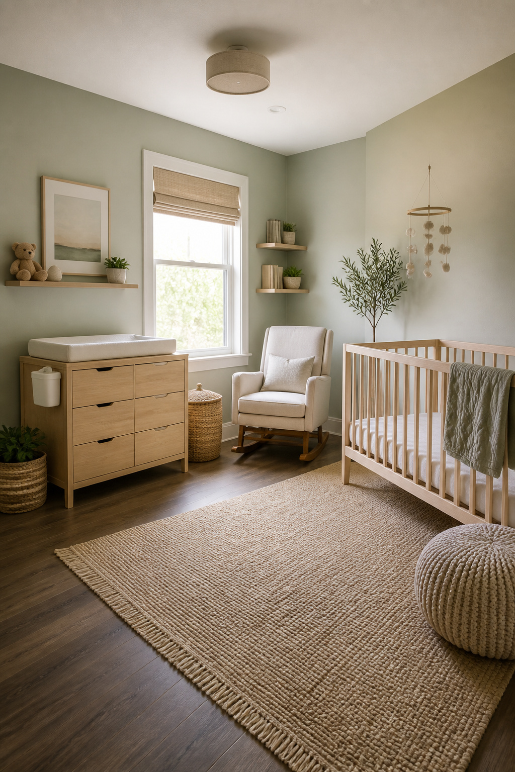 20 Nursery Theme Ideas for Every Style and Budget in 2026 23 A nursery with a compact changing station in a closet.