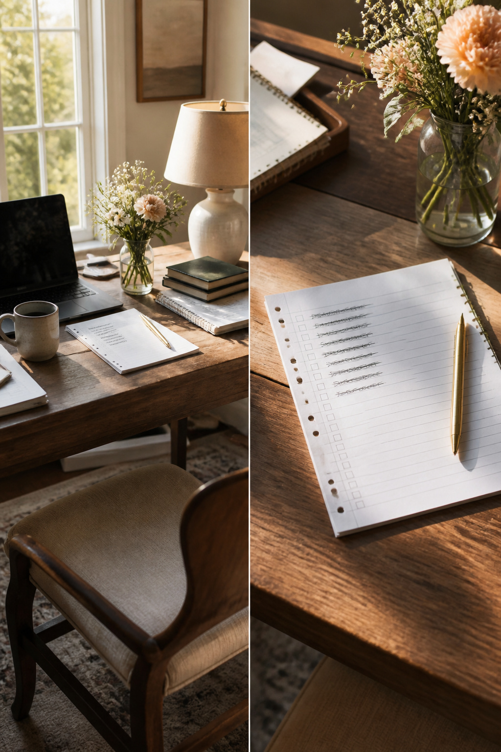 Overwhelmed Mom: 17 Methods to Lighten the Load 15 A scrap of paper listing tasks on a kitchen counter.