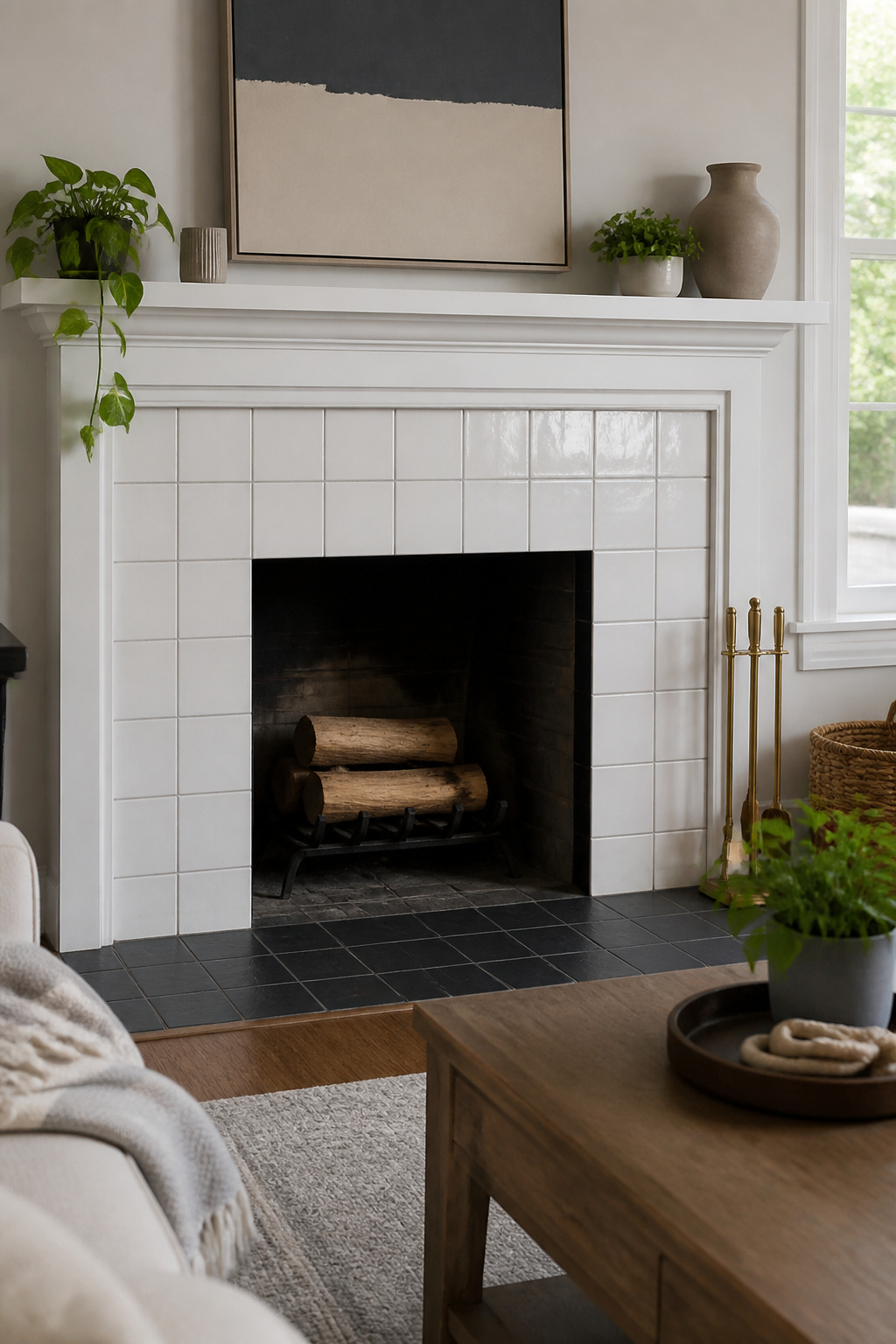 Chart explaining ceramic, porcelain, and natural stone tile types.
