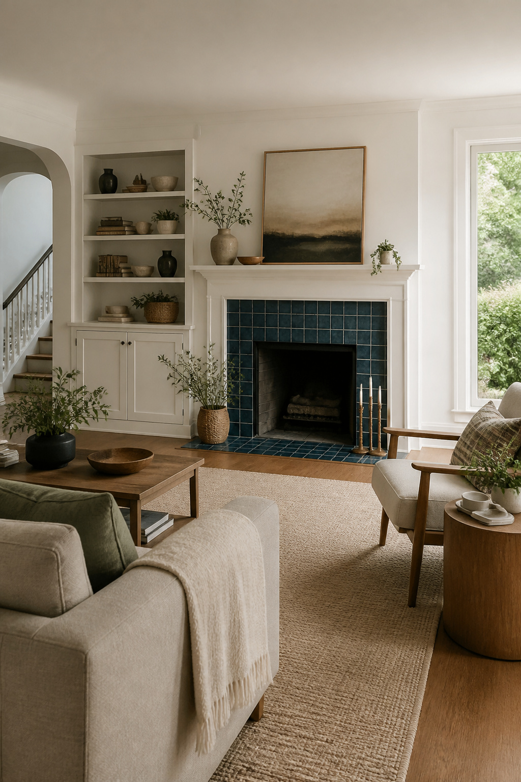 A calendar marking curing days after painting fireplace tiles.
