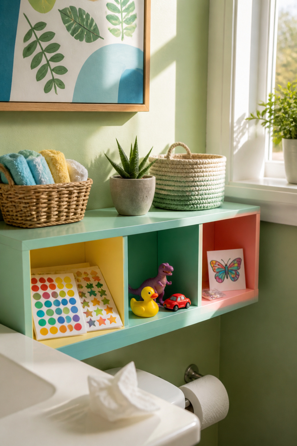 Printable Potty Charts: Types, Rewards and Setup Guide (2026) 9 A collection of small toys and stickers for potty training rewards.