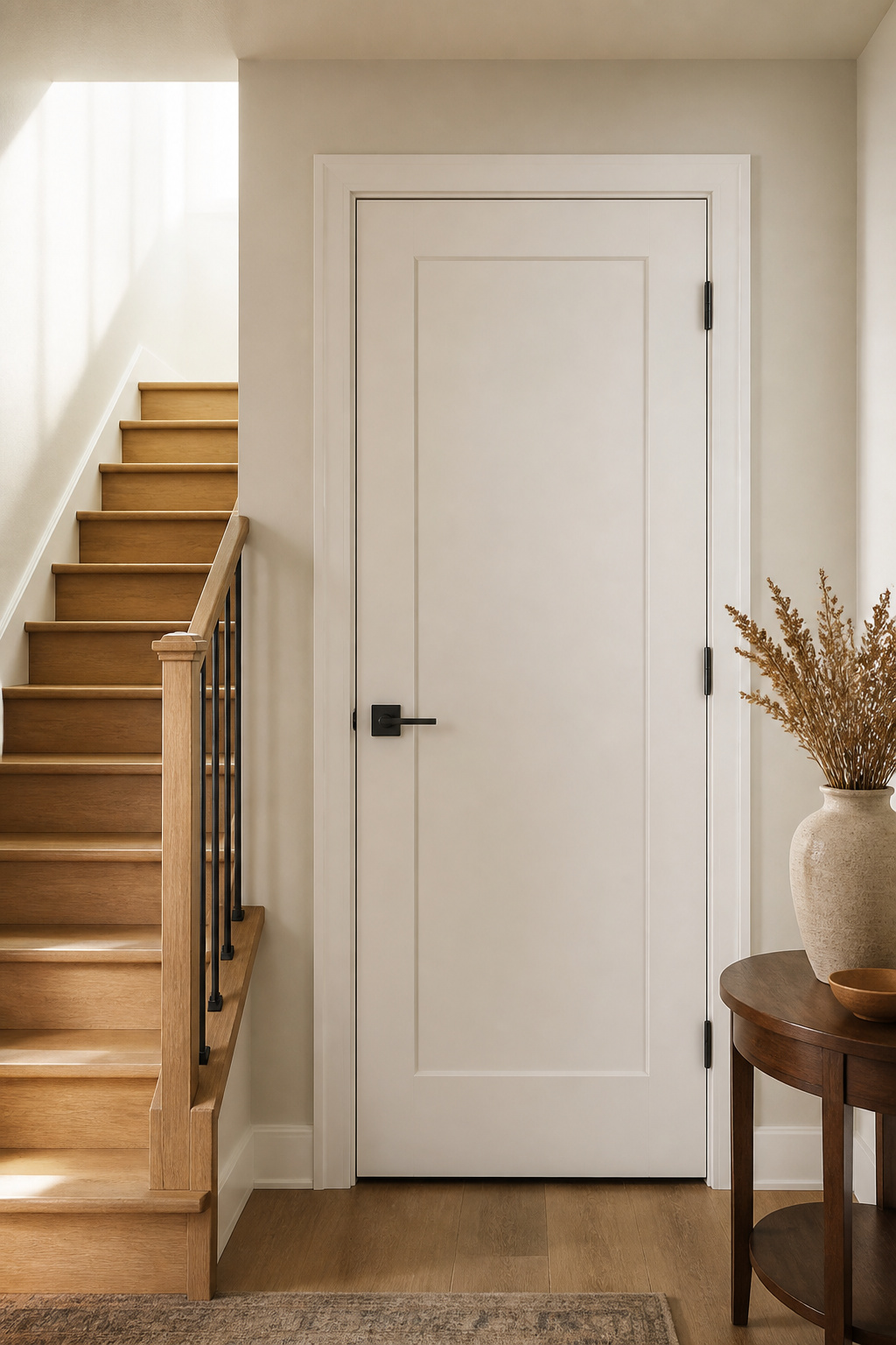 9 DIY Basement Makeover Ideas on a Budget for 2026 9 Updated basement doors and modern hardware enhancing the room's aesthetic.
